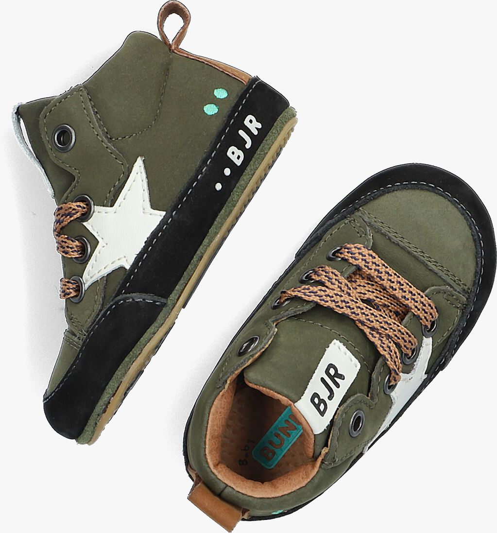 BUNNIESJR groene bunniesjr lage sneakers zilke zacht