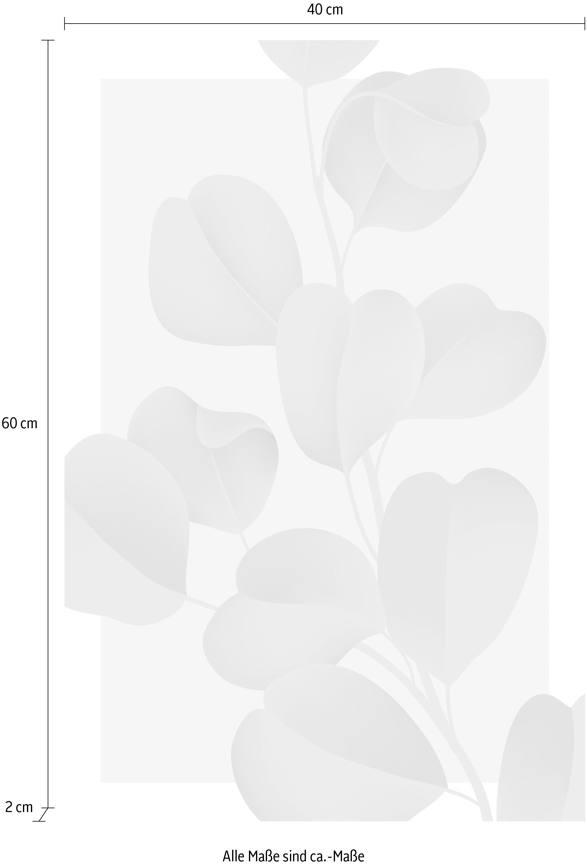 queence Leinwandbild »Blätter mit rosa Hintergrund« Blumen | Blumenbilder | Blätter | Blätterbilder Premium-Leinwandstoff, Handarbeit aus Deutschland