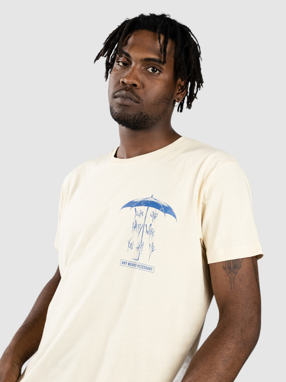 Any Means Necessary What Makes You Happy T-Shirt natural