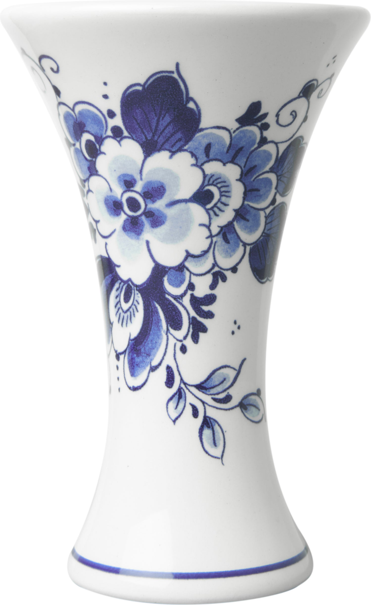 Heinen Delfts Blauw vaas Bloem blauw D 7,5 H 11,5 cm