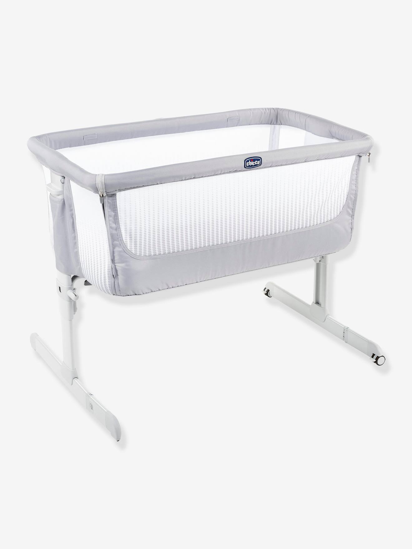Berço Chicco Next2me Air para dormir junto com o bebê, cinza claro, liso