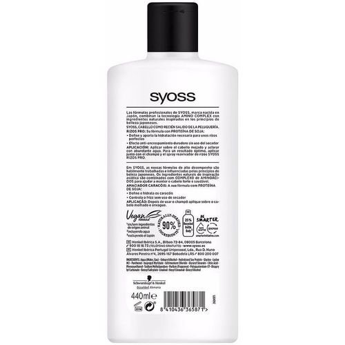 Syoss - Rizos Pro Acondicionador Cabello Ondas O Rizos