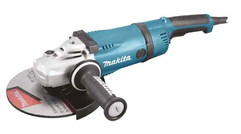 Makita GA9030RF01 230 V Haakse slijper 230 mm, met vastzetschakelaar en super binnenflens
