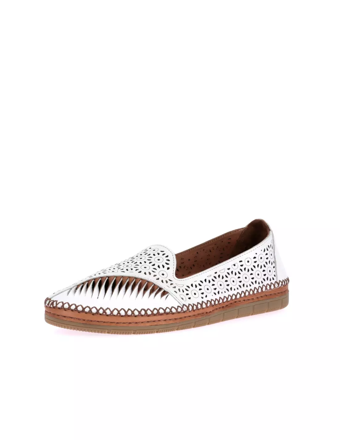 SOFT & FLEX 077.213.501 - Mocassins & bateaux WHITE-COCONUT