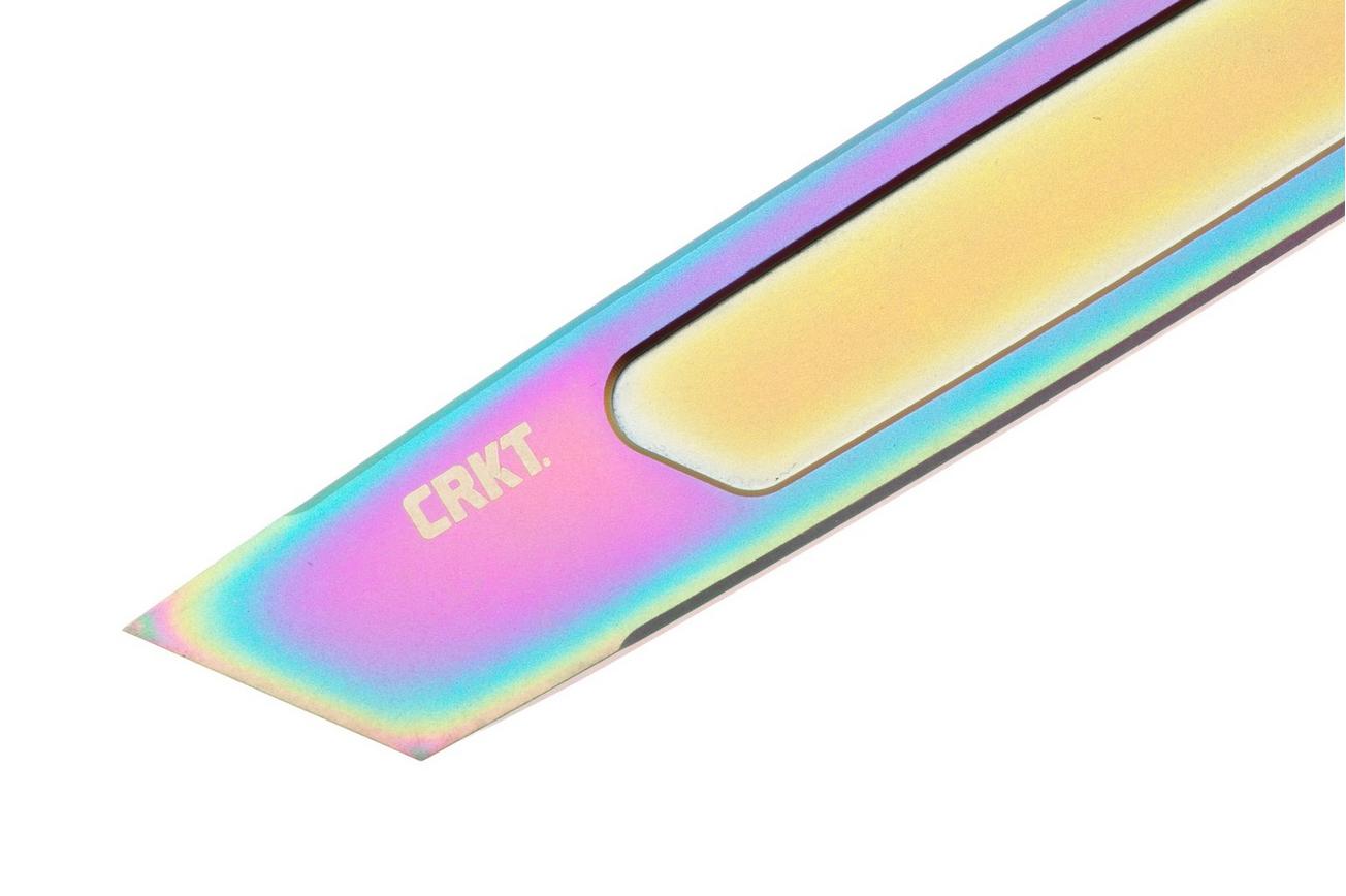 CRKT HangPry 9920P Iridescent Titanium Nitride Titanium, pry-bar, Richard Rogers design