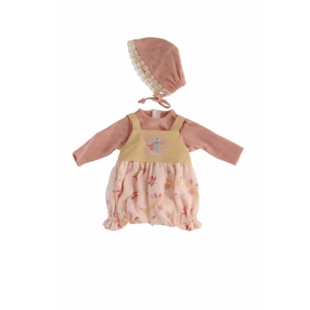 Schildkröt Kleidung zu Baby Amy 45 cm rose mit Früchten