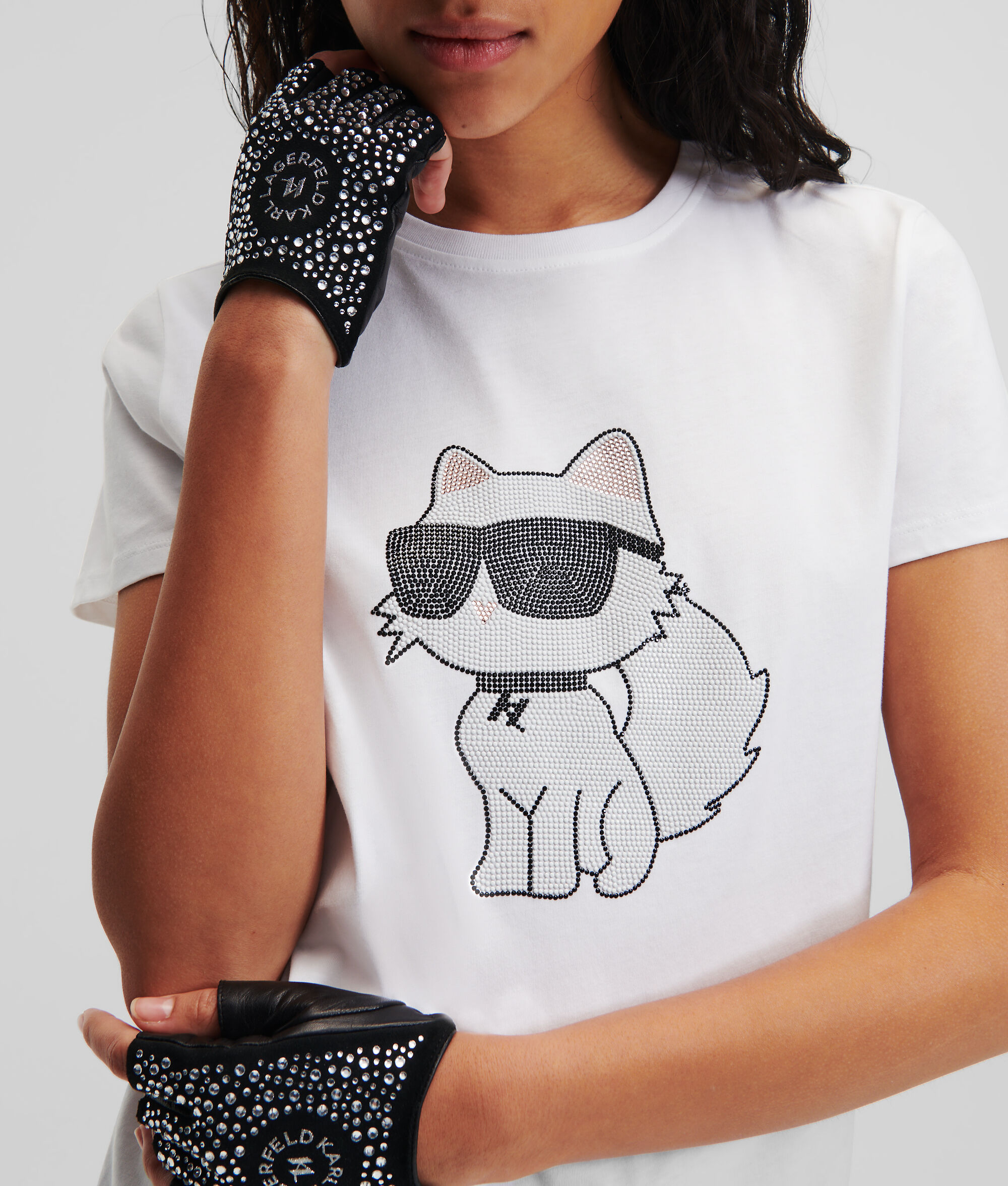 T-SHIRT K/IKONIK CHOUPETTE EN STRASS