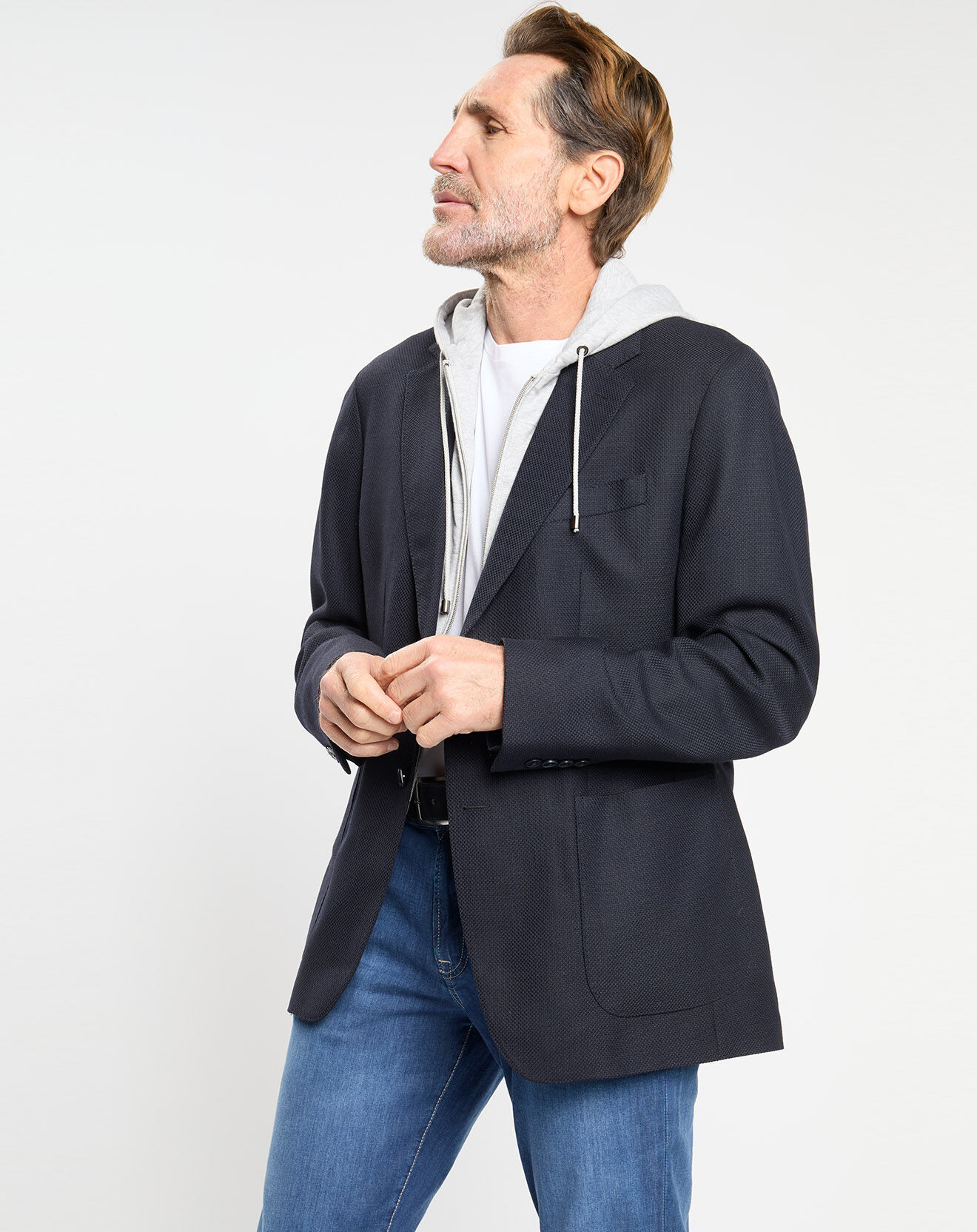 Hackett London Veste avec parement amovible bleu marine
