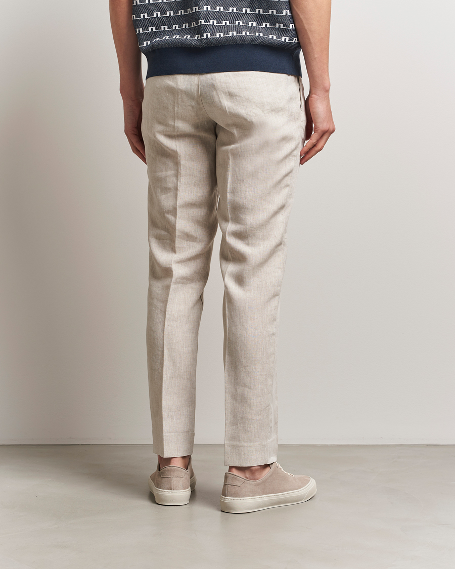 J.Lindeberg Soren Drape Linen Pants Moonbeam