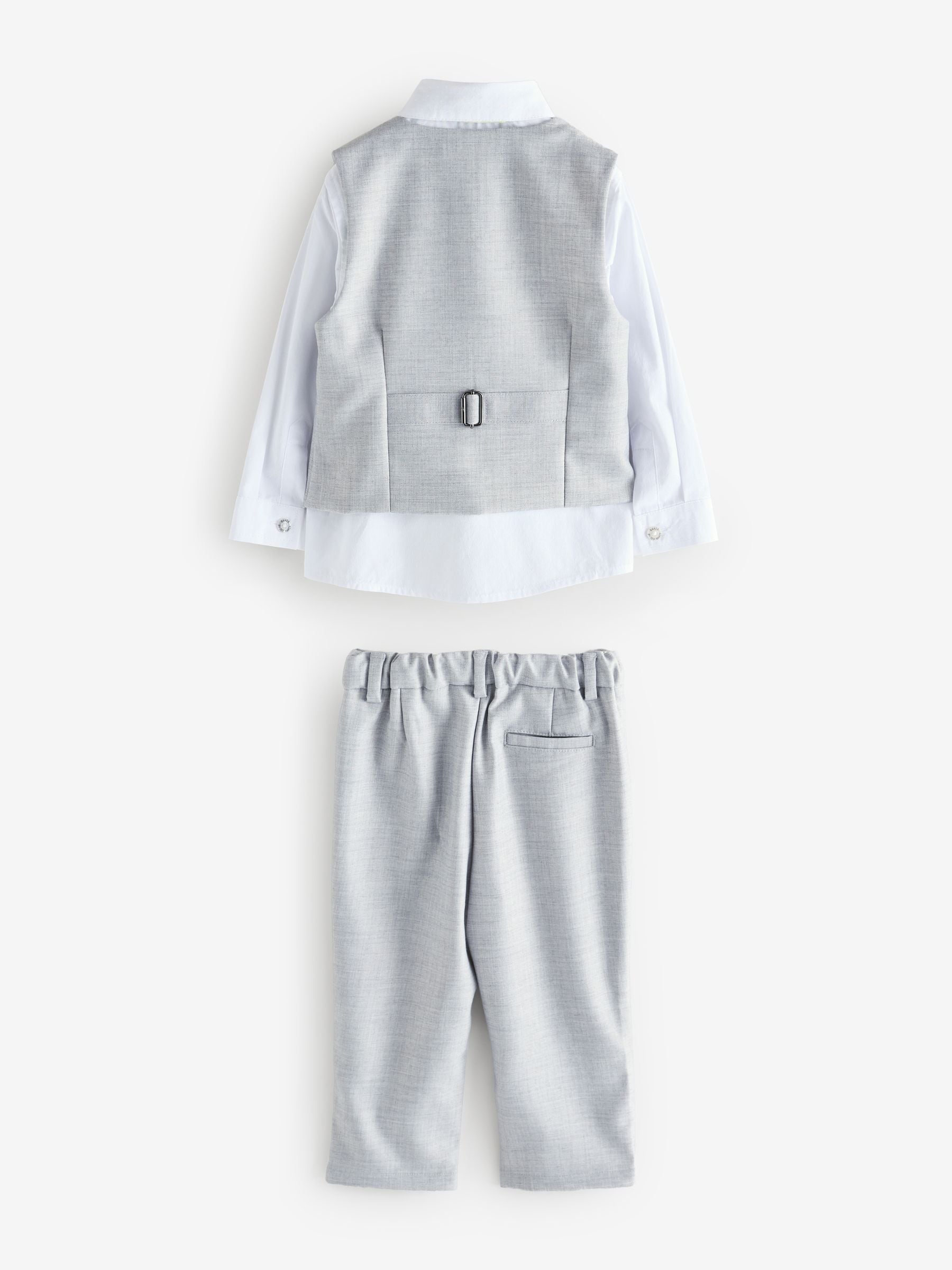Grijs - Baker by Ted Baker set van gilet, overhemd en broek