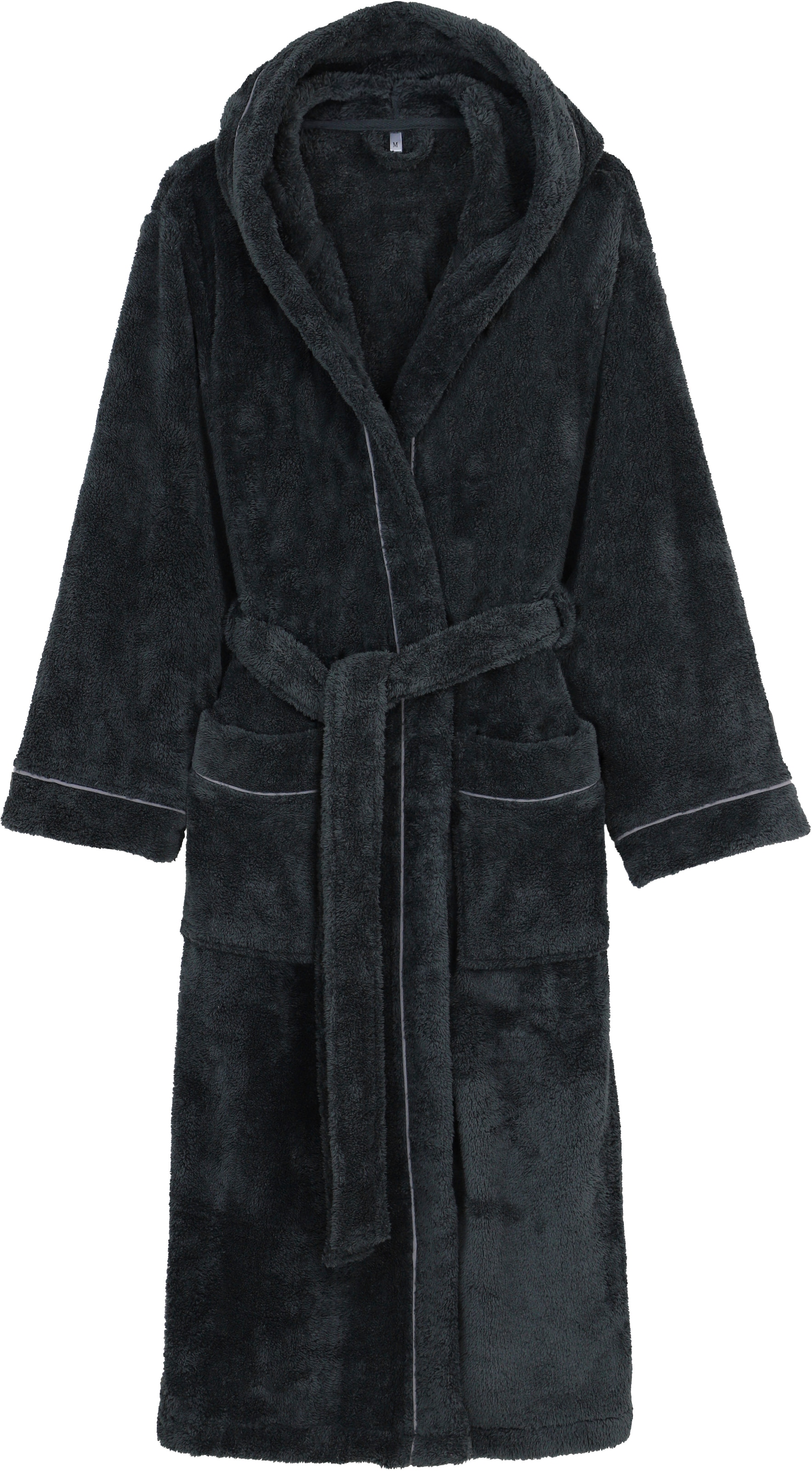 my home Unisex-Bademantel »Lillou, ideal für Sauna & Spa, Hotelbademantel, Morgenmantel«, 1 Stk. kuschelig weicher Fleece, plüsch, für Damen und Herren, XS-3XL