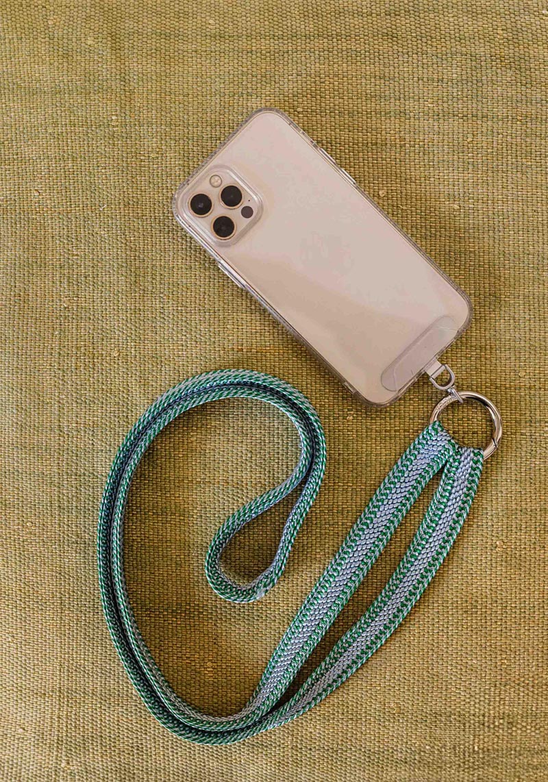 YOOMEE Handykette Crossbody Phonechain ZAHRA Peppermint Silver