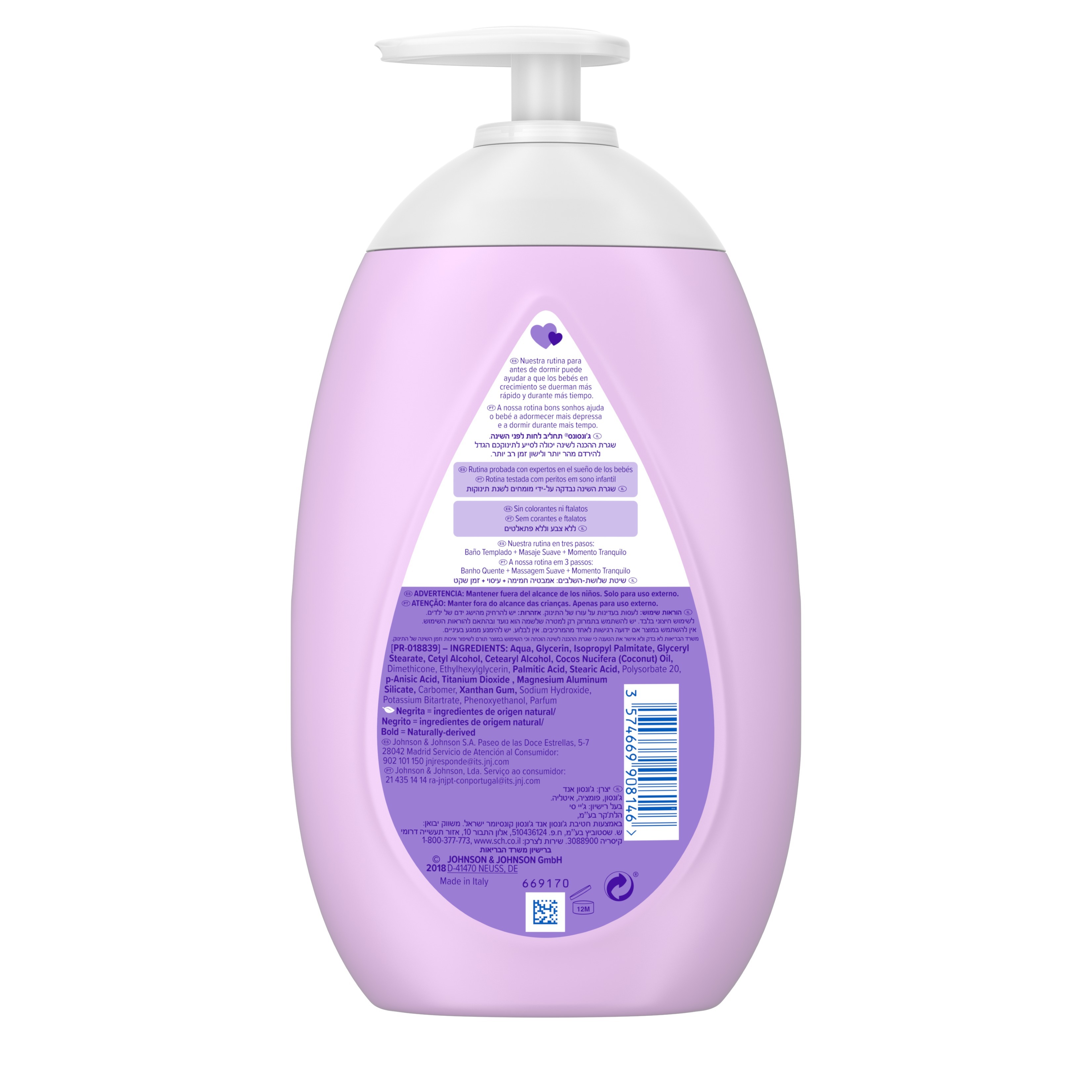 LOÇÃO JOHNSON'SBABY BONS SONHOS 500ML