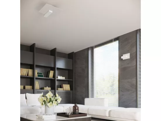 Sollux Lappo Applique Murale Flush Blanc