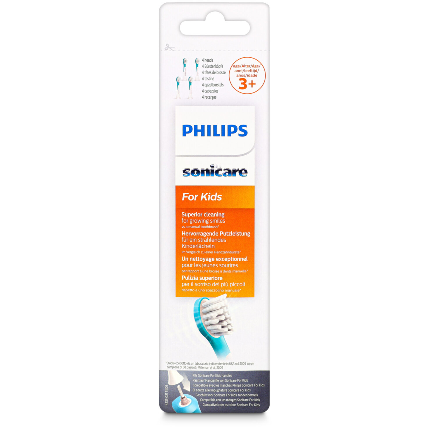 Philips Sonicare for Kids, 4er Pack HX6034/33