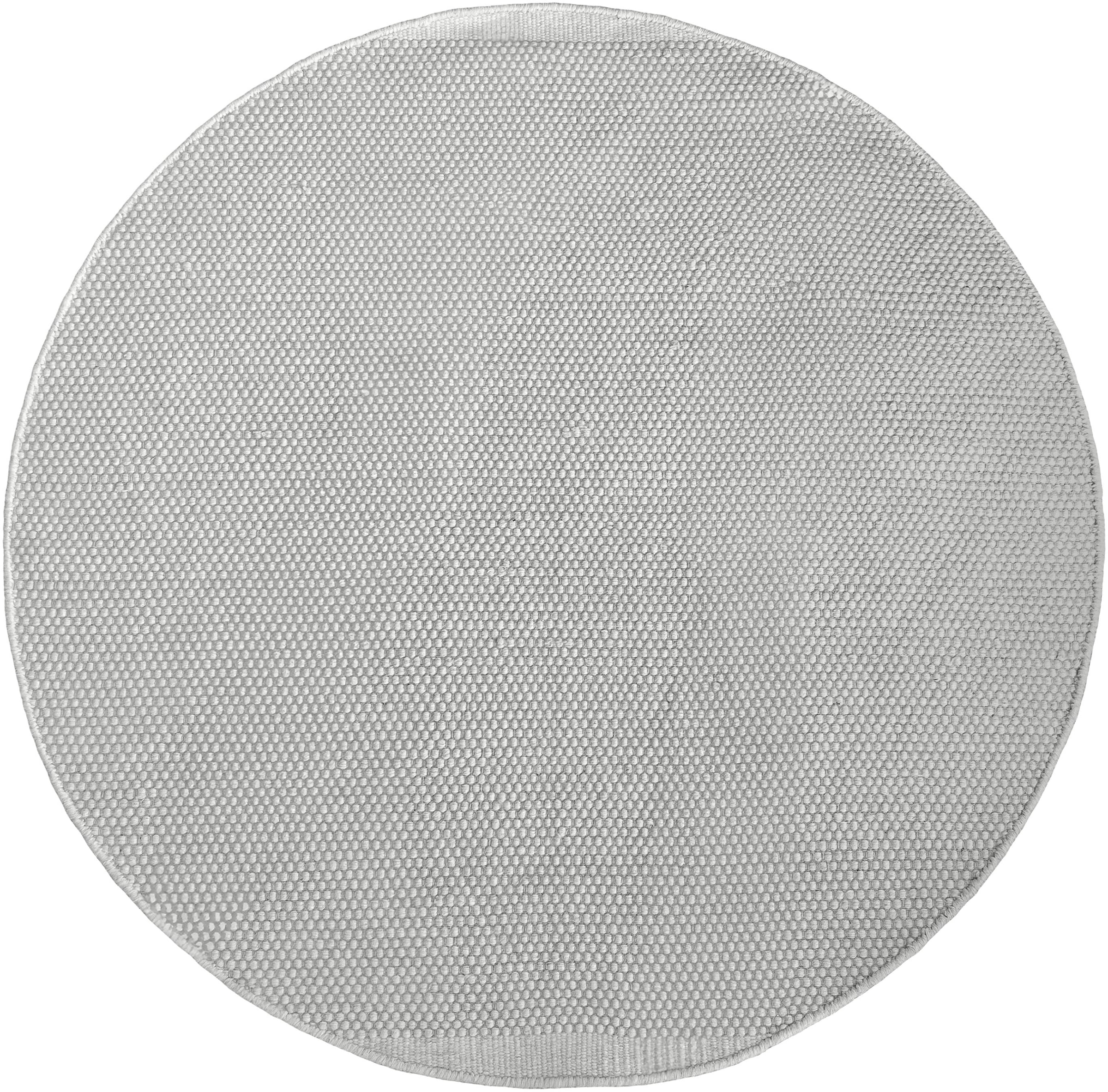 GOODproduct Wollteppich »Wolltraum Pur« rund 10 mm Höhe Wendeteppich, handgewebt, Uni Farben, reine Wolle, Wohnzimmer