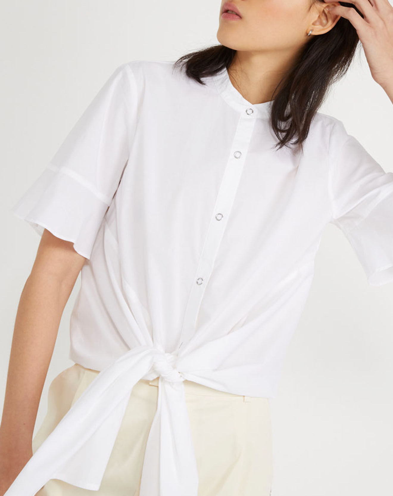 Scotch & Soda Chemise Nouée blanche