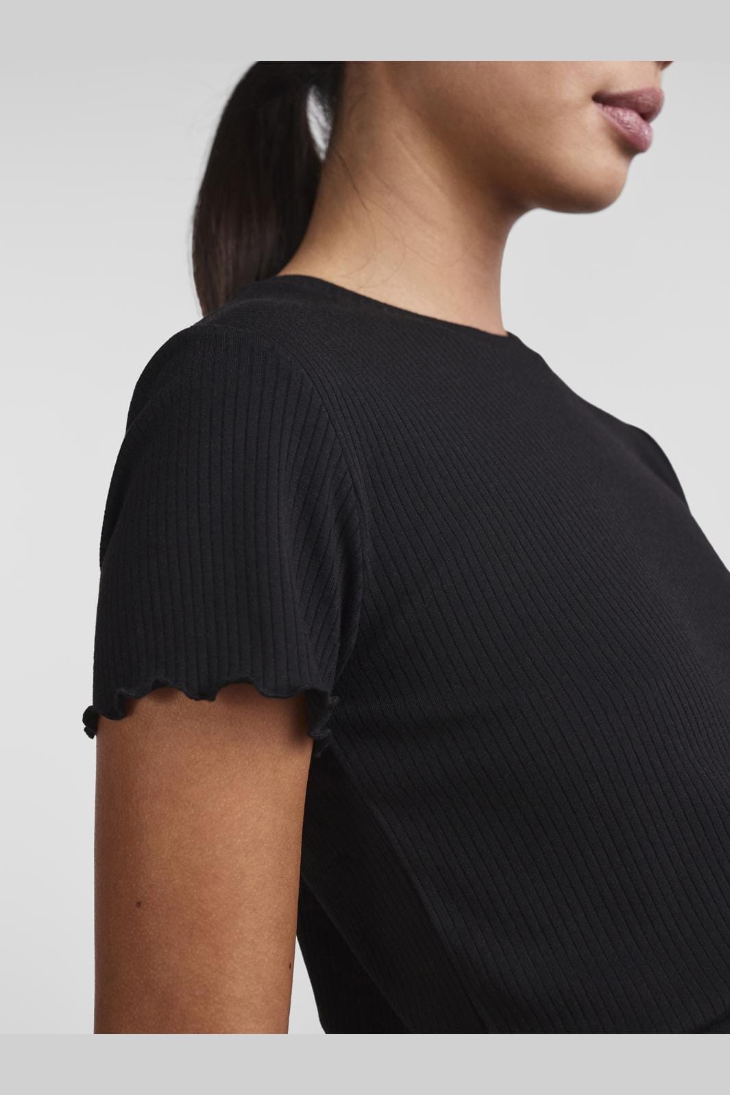 Pieces Pcnicca Ss O-Neck Top 3782147 black