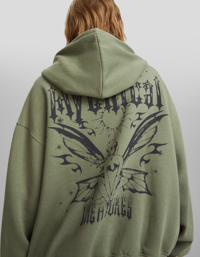 Moletom oversized estampado