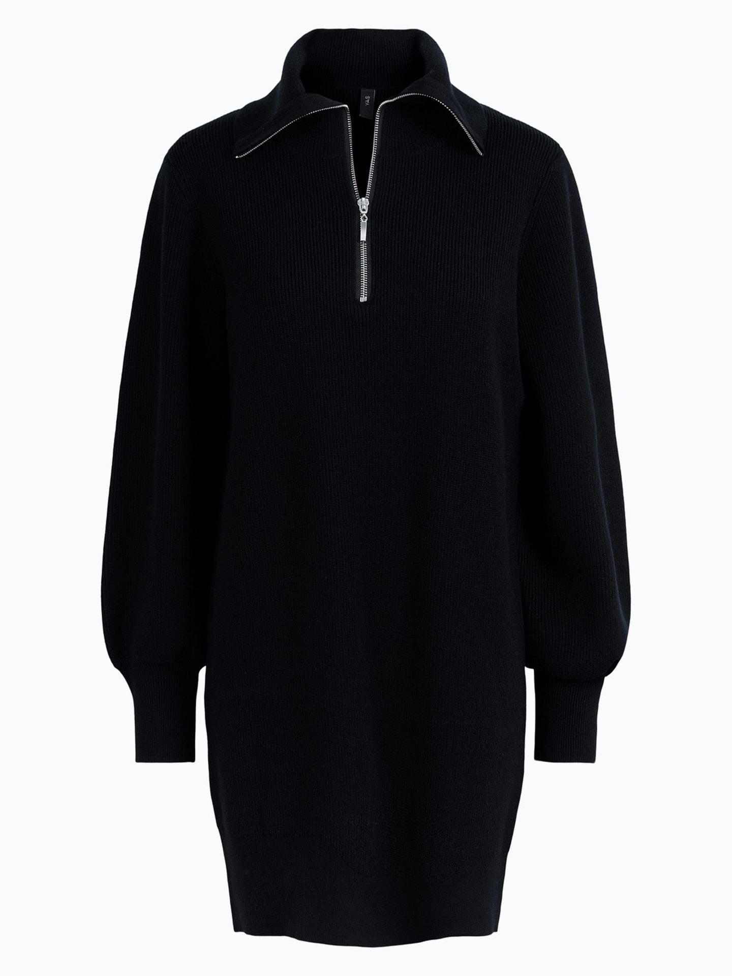 Dalma Long Sleeve Zip Knit Dress