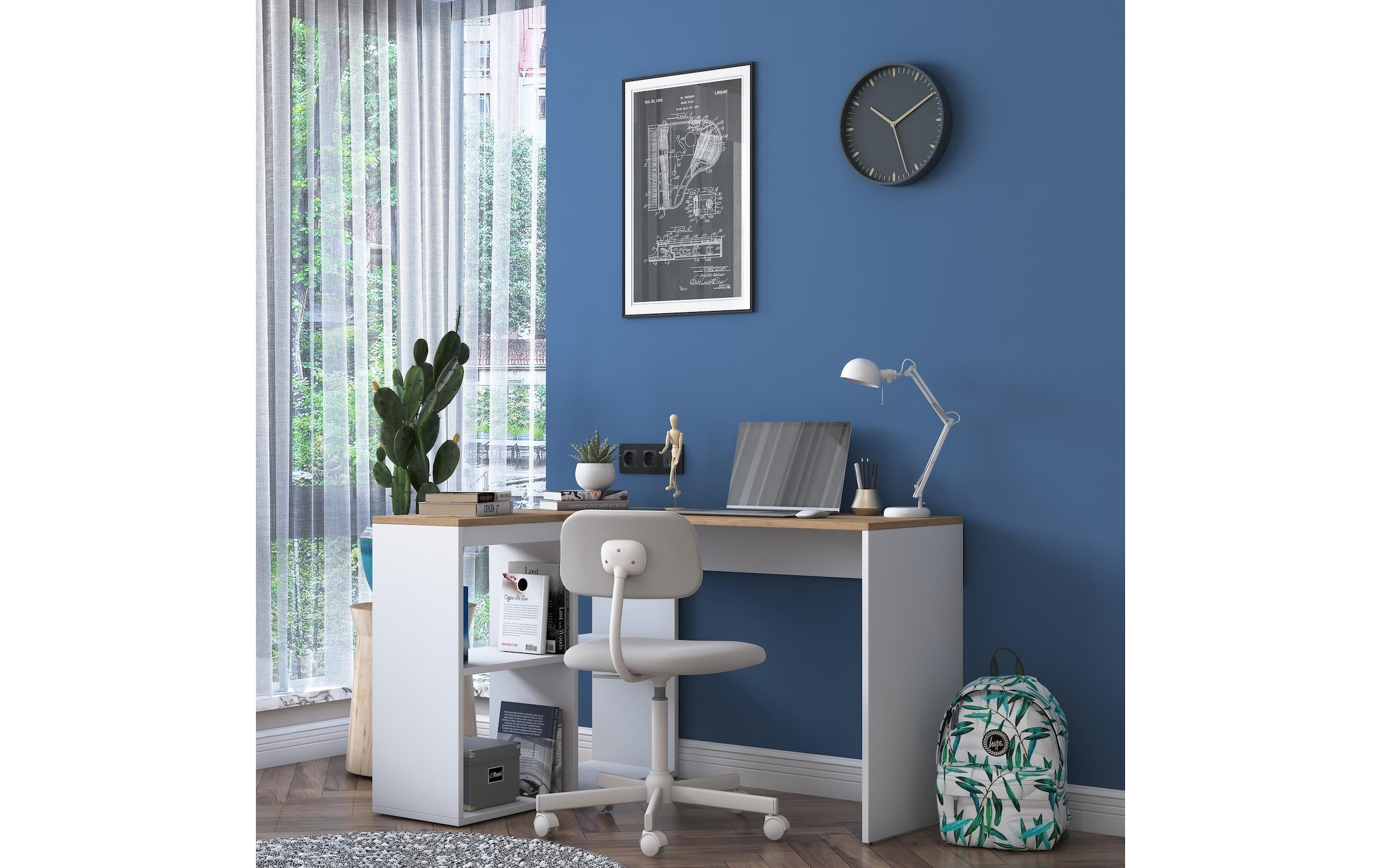 WOODY FASHION Arbeitstisch »120 x 74.8 x 50 cm«