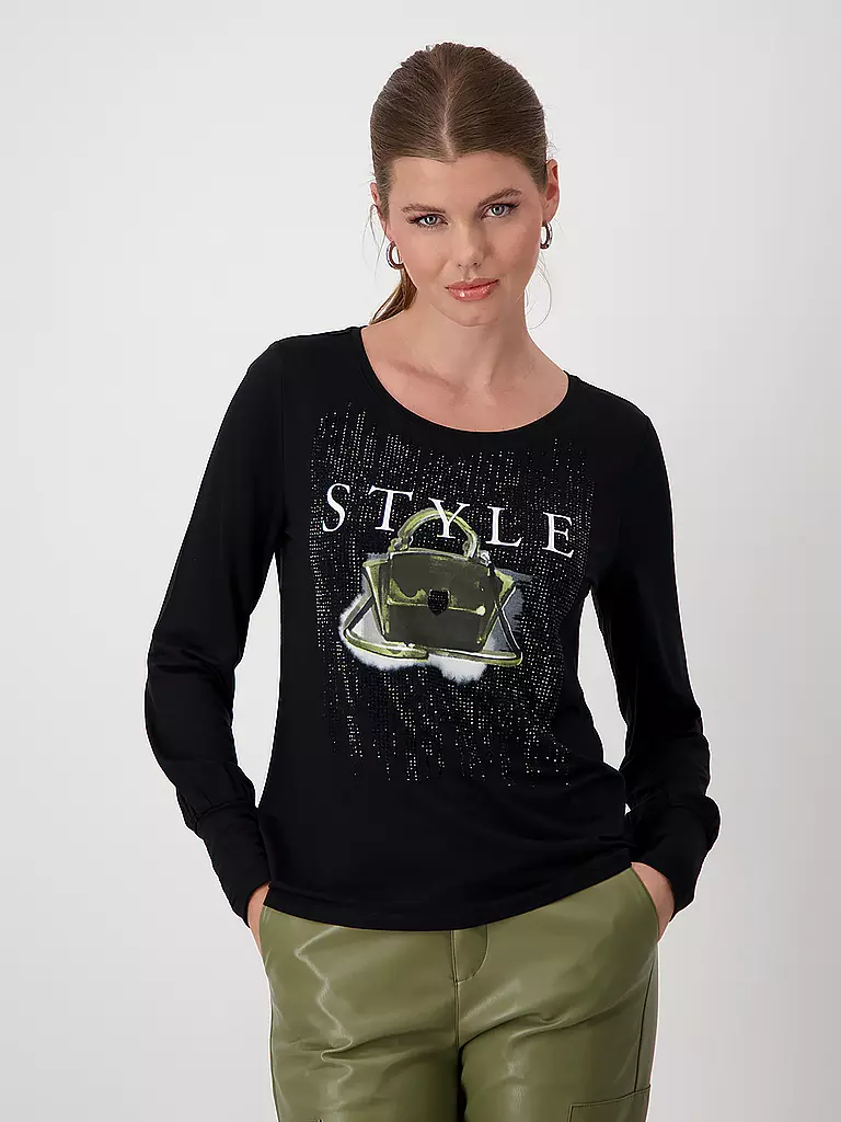 MONARI Blusenshirt schwarz