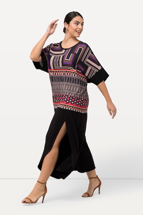 Jerseyhose, Schlitze, weites Bein, Elastikbund