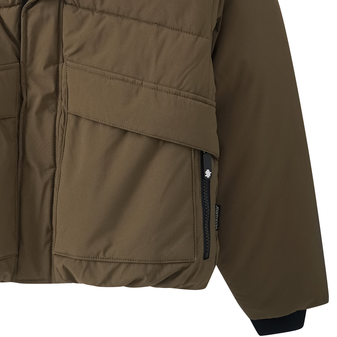 Beatwear Jungen Winterjacke kurz geschnitten oliv