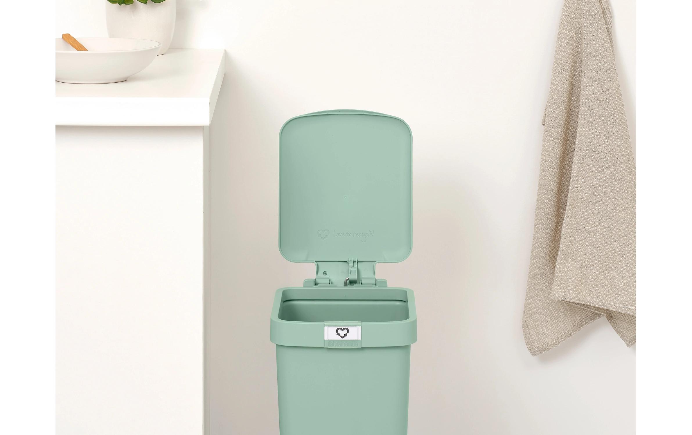 Recyclingbehälter StepUp 10 l, GrünTreteimer für Recycling Materialien