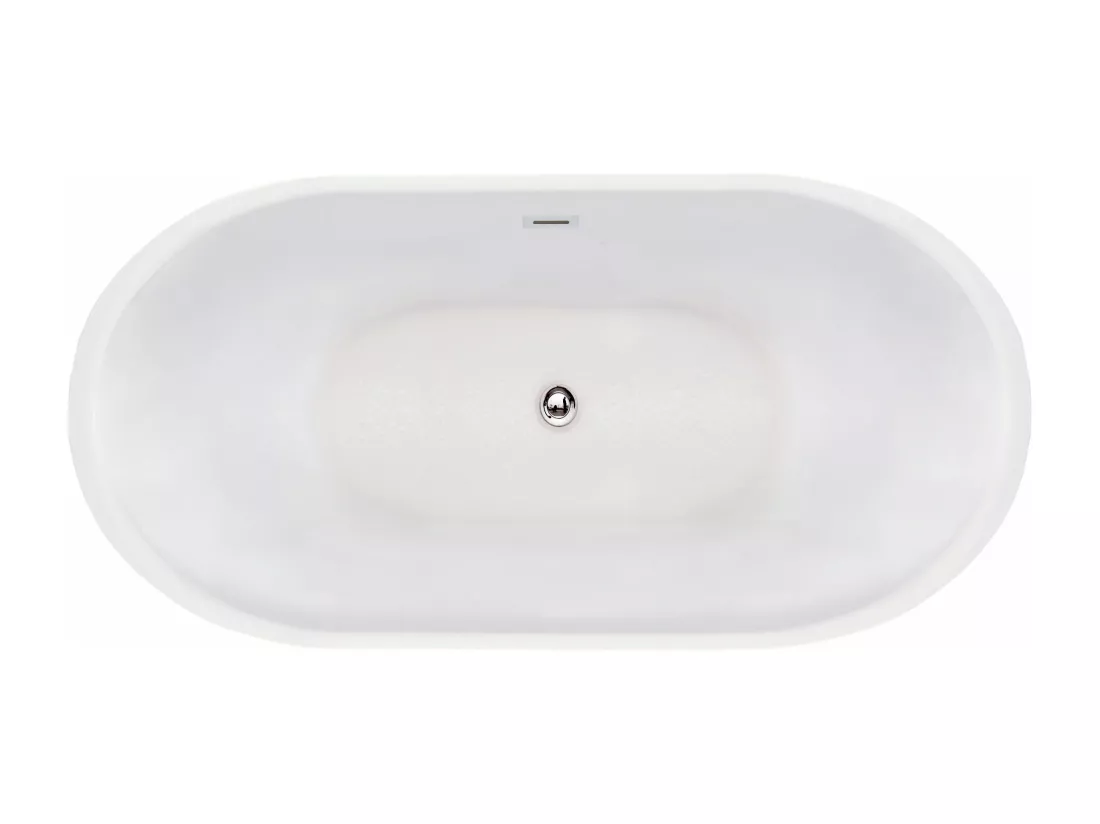 Baignoire îlot design ovale FINDLAY blanche 149 cm