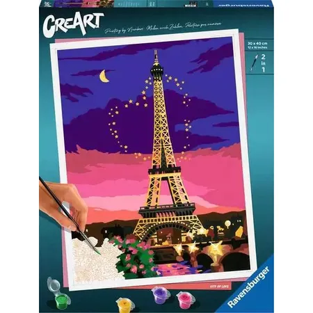 Ravensburger CreArt City of Love - Malen nach Zahlen für Erwachsene