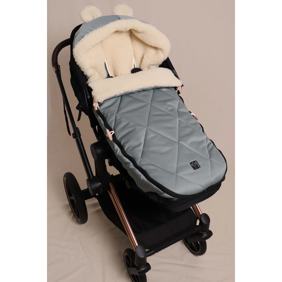 Kaiser Winterfußsack XL EARS WOOL slit green
