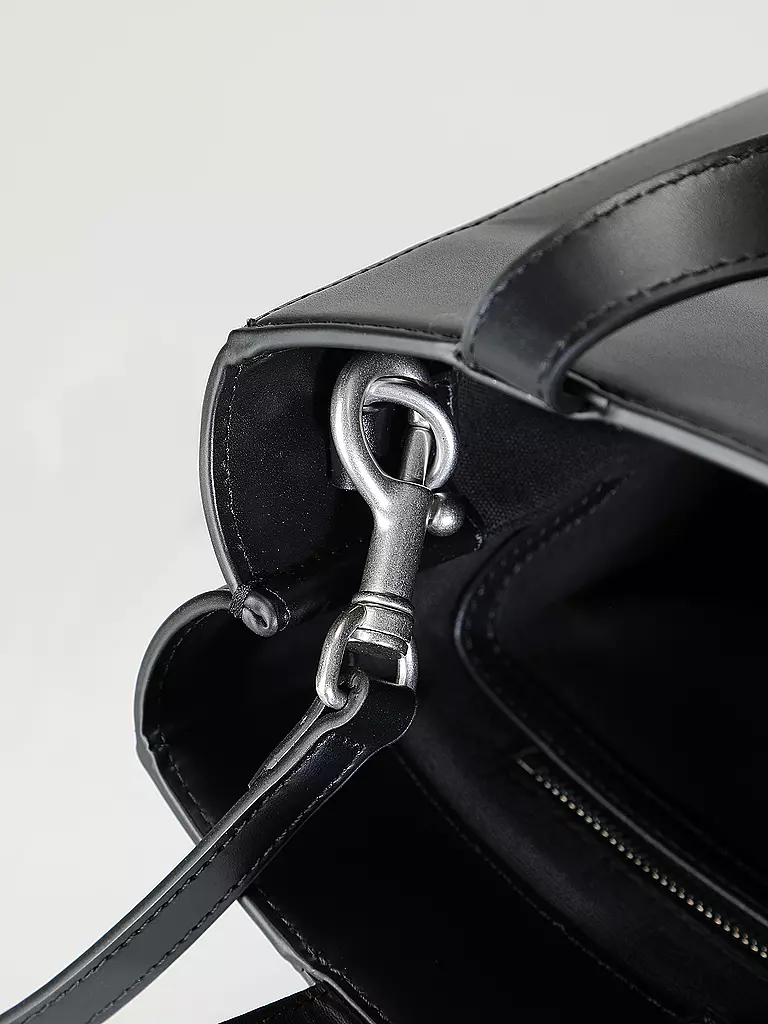 LIEBESKIND BERLIN Ledertasche - Tote Bag PAPER BAG Small schwarz