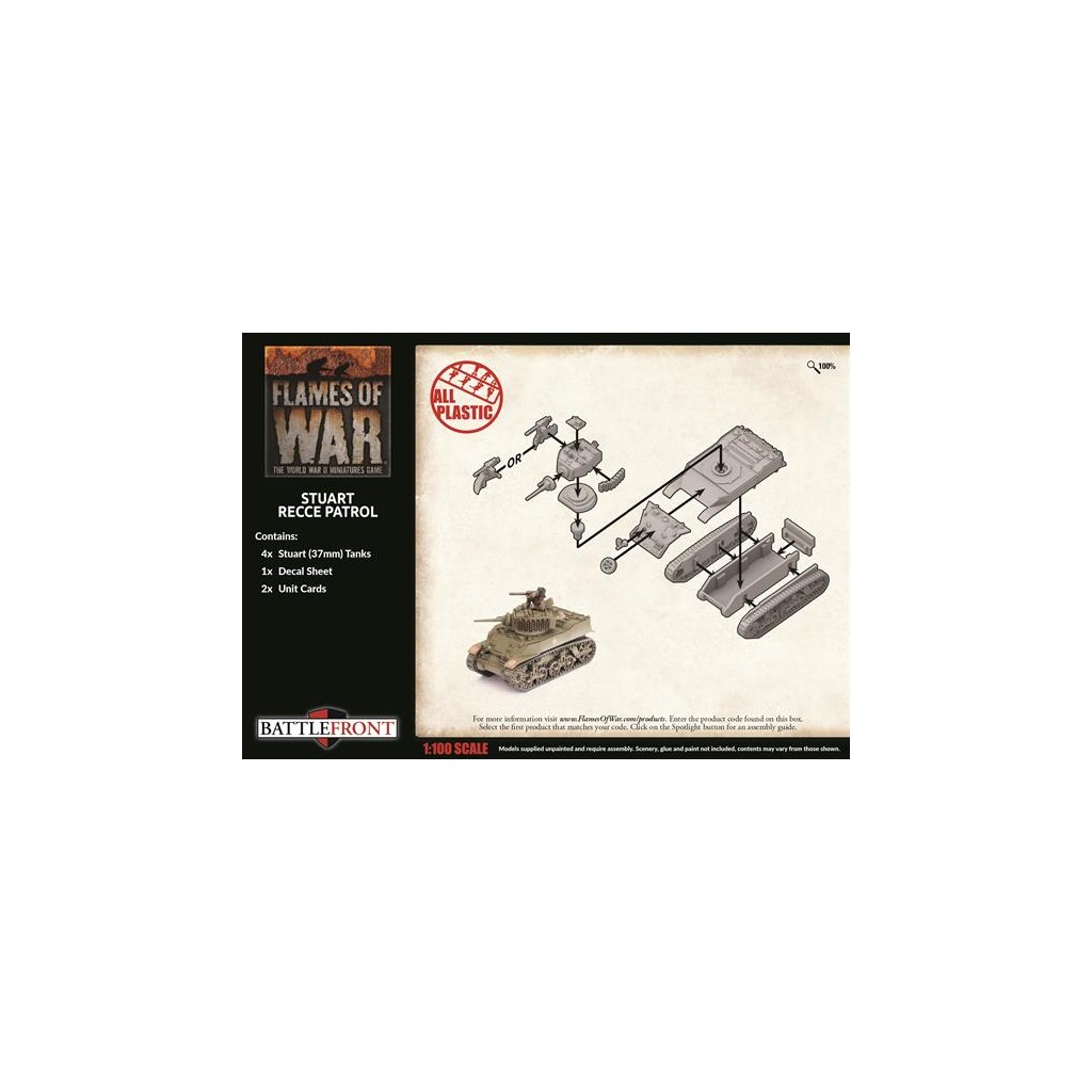 Flames of War - Stuart Recce Patrol