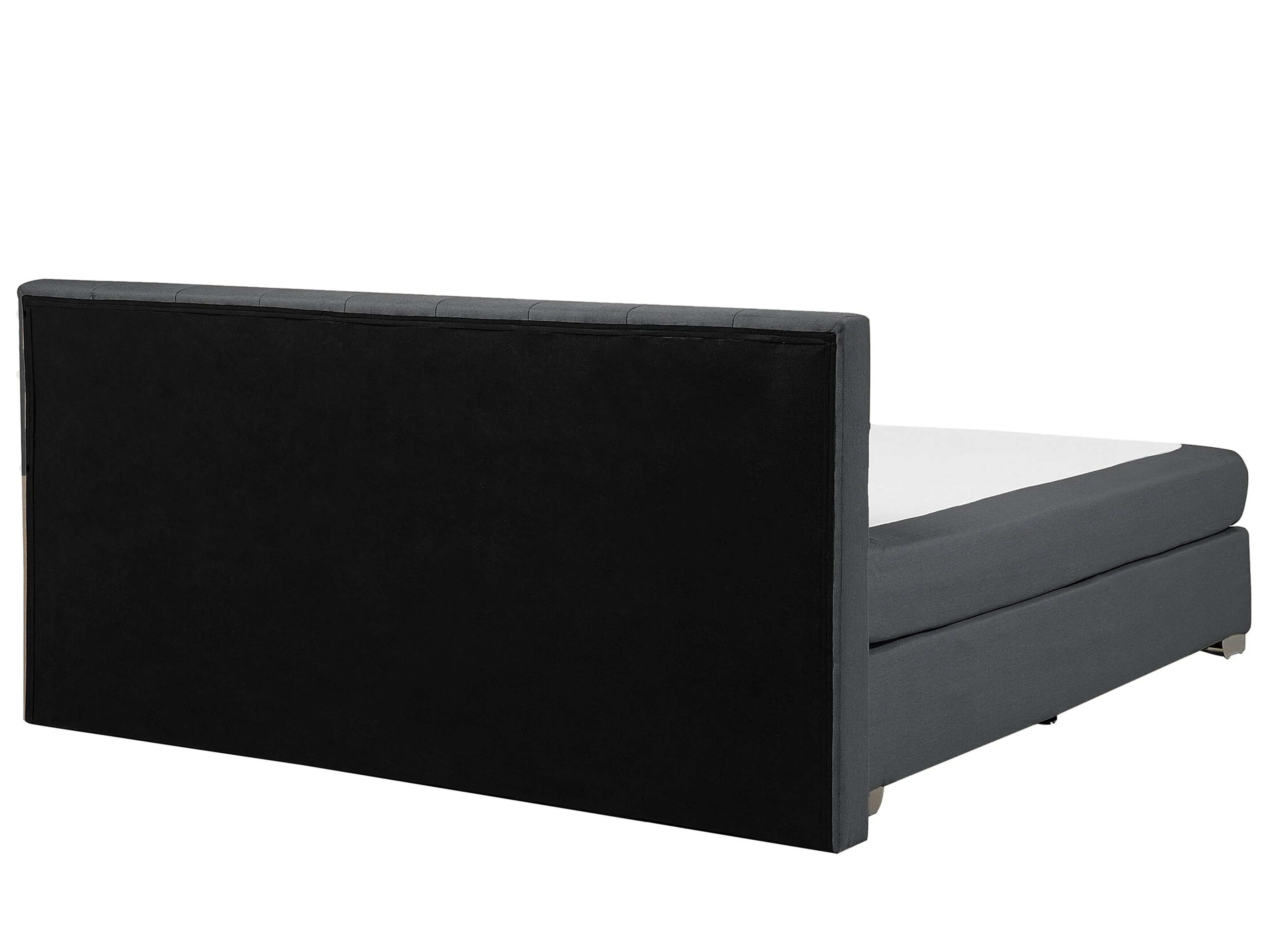 Boxspring Stof ADMIRAL 180 x 200 cm Donkergrijs