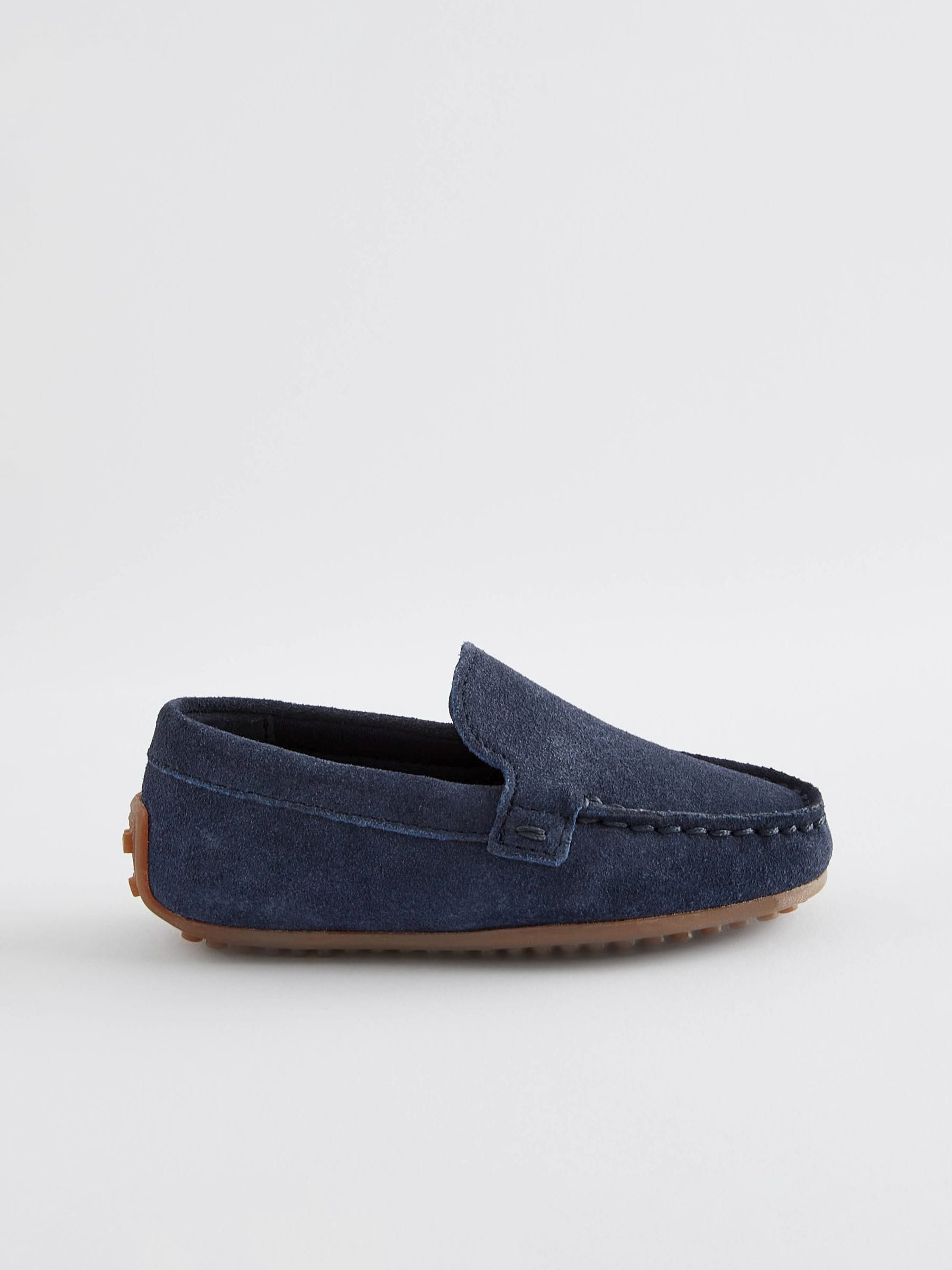 Donkerblauw - Suède instapschoenen