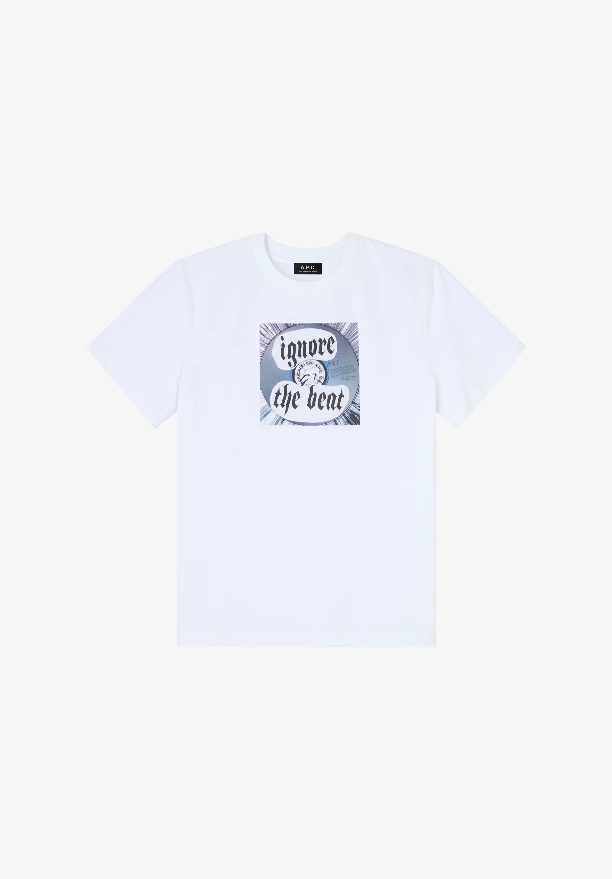 T-shirt Ignore The Beat - Blanc