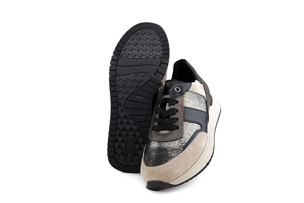 Gabor Sneaker Bronce Silk Schwarz