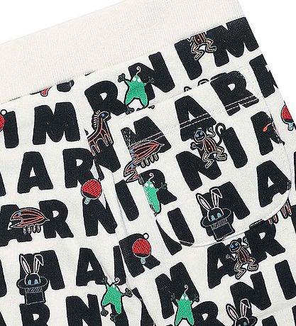 Marni Jogginghosen - Off-White m. AOP-Logo