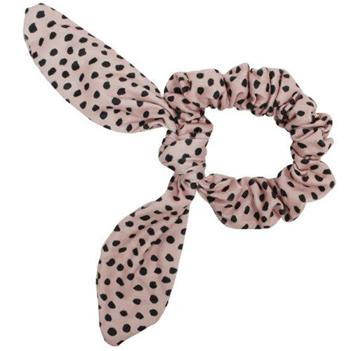 Vanpauline haarelastieken scrunchie - stripe & moon - 6st