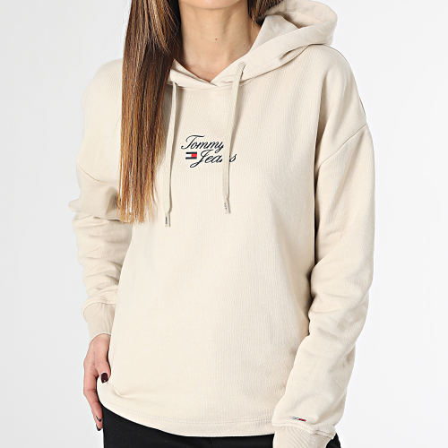 Sweat Capuche Femme Essential Logo 5410 Beige