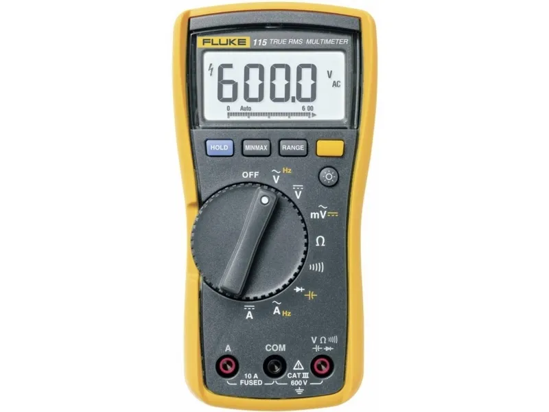 Fluke 115, Batteri, 9V, 84 mm, 46 mm, 167 mm, 550 g