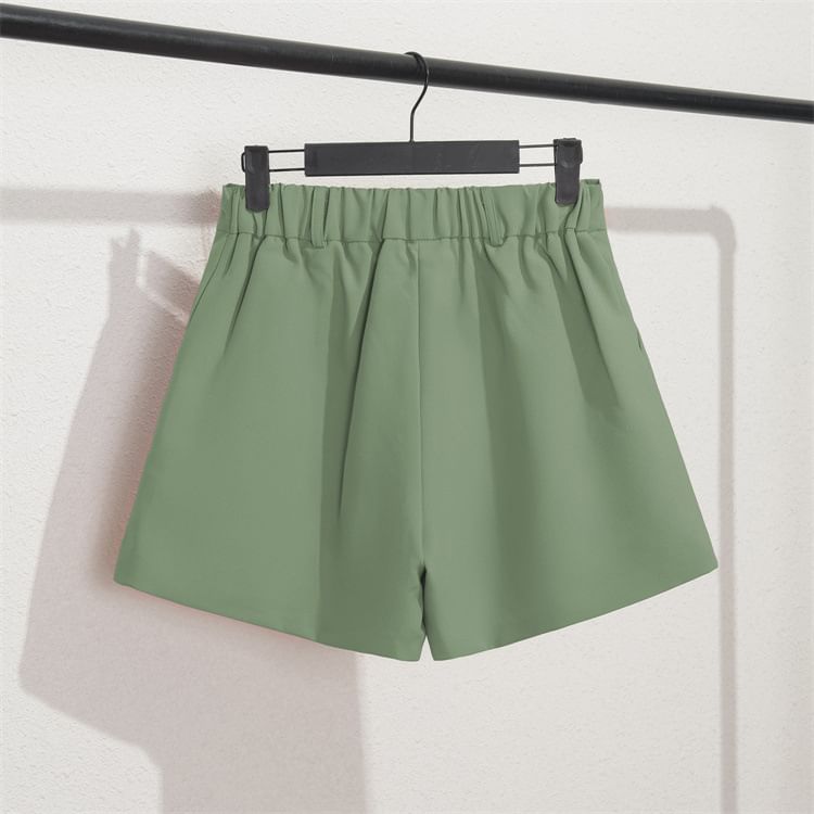 Triplgold - Effen korte jurk met elastische taille