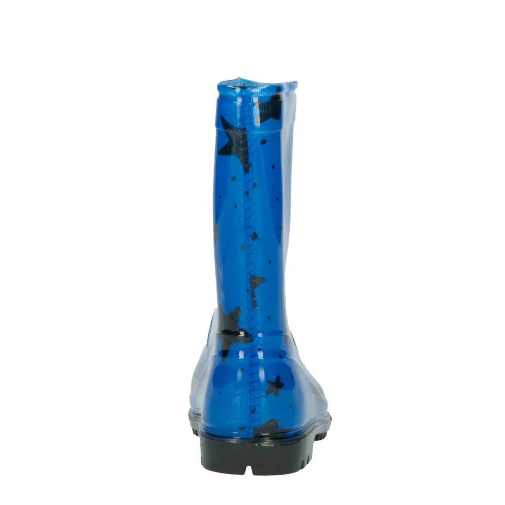 XQ regenlaarzen blauw/zwart
