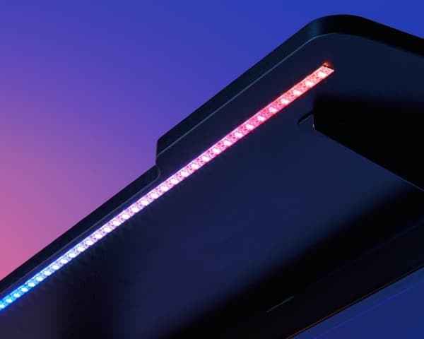 Heavy Duty RGB Gaming Skrivebord 112 x 60 cm - Svart