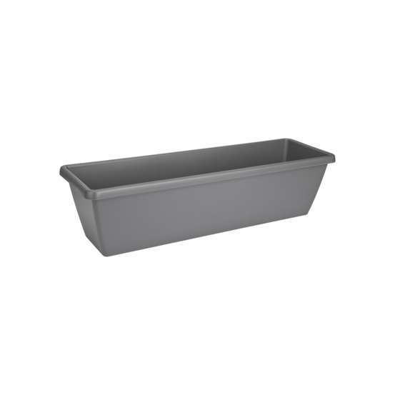 Jardinière barcelona xl en plastique gris anthracite - 78,5x25,1x20,2