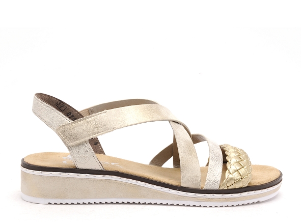 Rieker nu pieds plats femme v3663 beige