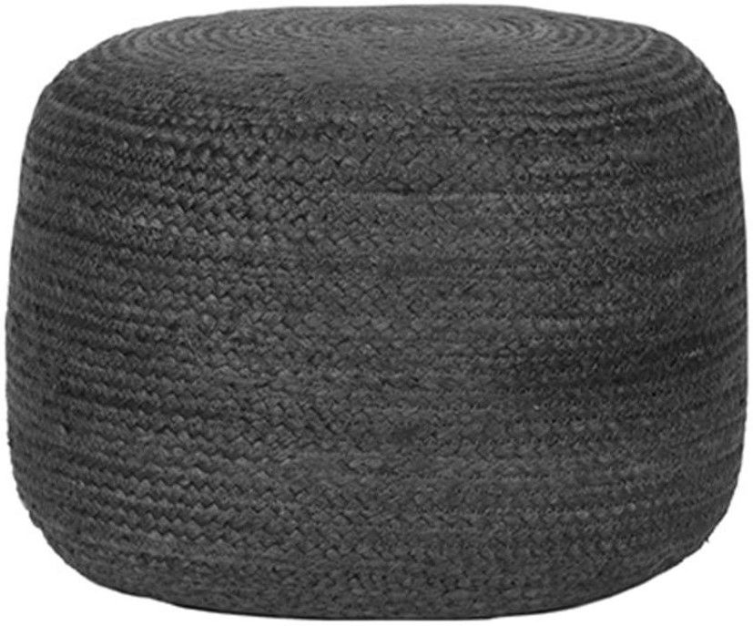 Poef Antraciet SH-24.092 Jute B50 x D50 x H35 cm