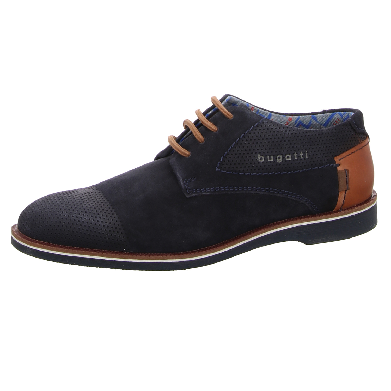 Bugatti Schnürhalbschuh blau