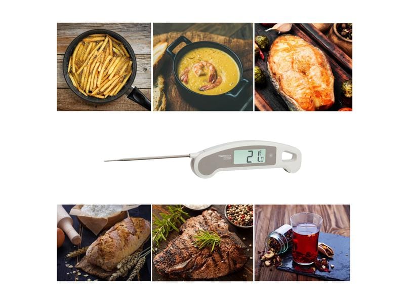 TFA Dostmann Einstichthermometer THERMO JACK GOURMET, Weiss Profi Küchenthermometer